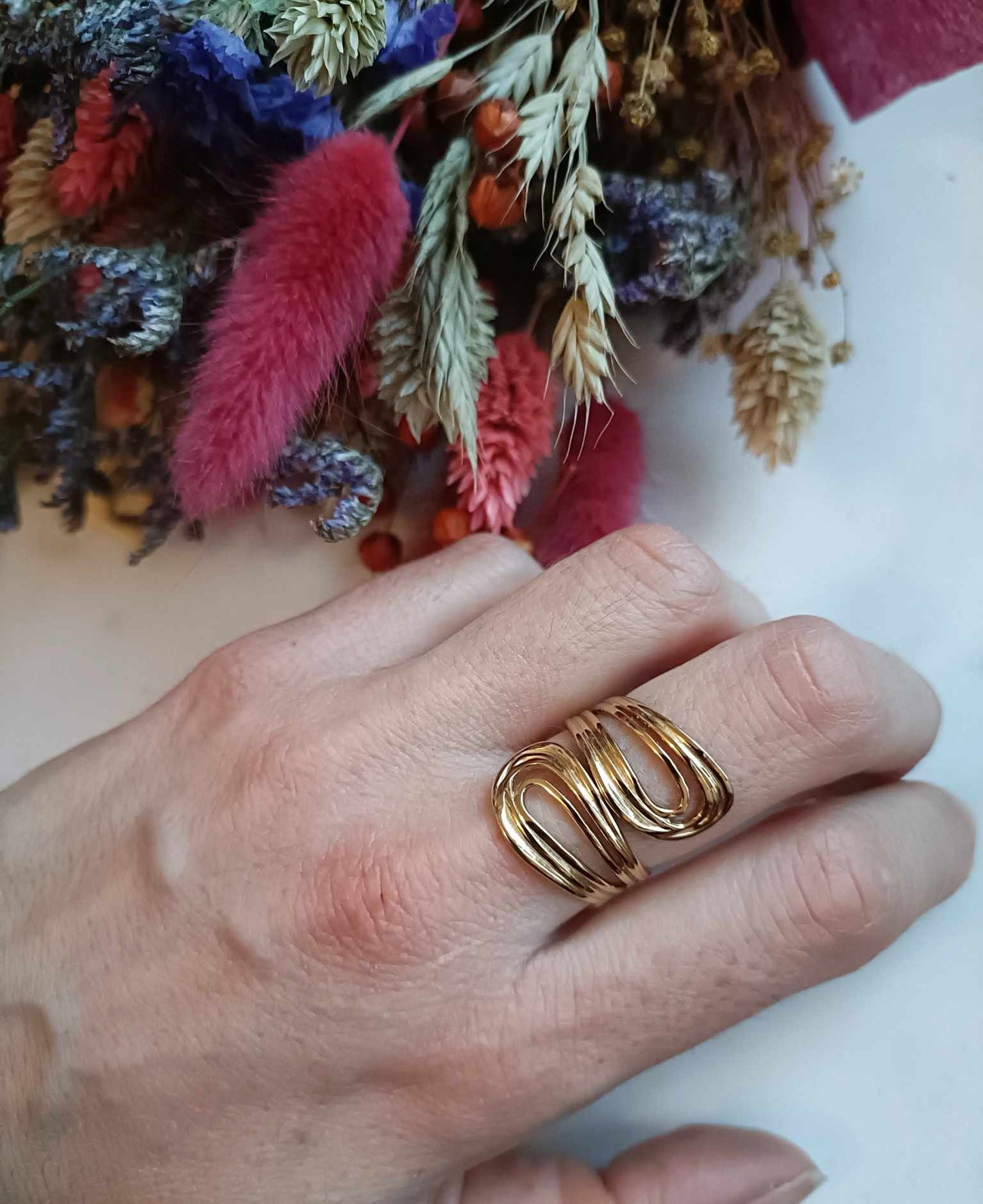 Bague en acier inoxydable - Eléo