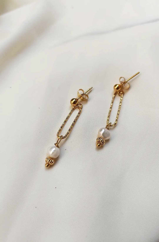 Boucles d'oreilles en acier inoxydable - Elia