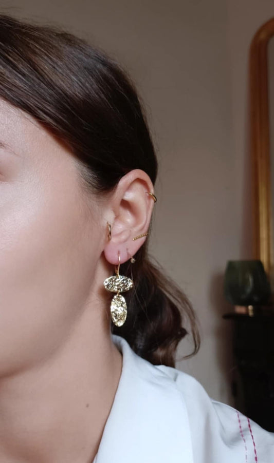 Boucles d'oreilles en acier inoxydable - Cécilia