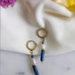 Boucles en acier inoxydable et perle d'eau douce - Azul