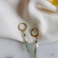 Boucles en acier inoxydable et perle d'eau douce - Aventure