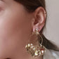 Boucles en acier inoxydable martelé - Pensée de nuit