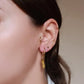 Boucles d'oreilles en acier inoxydable - Sacha pierre semi précieuse oeil de tigre