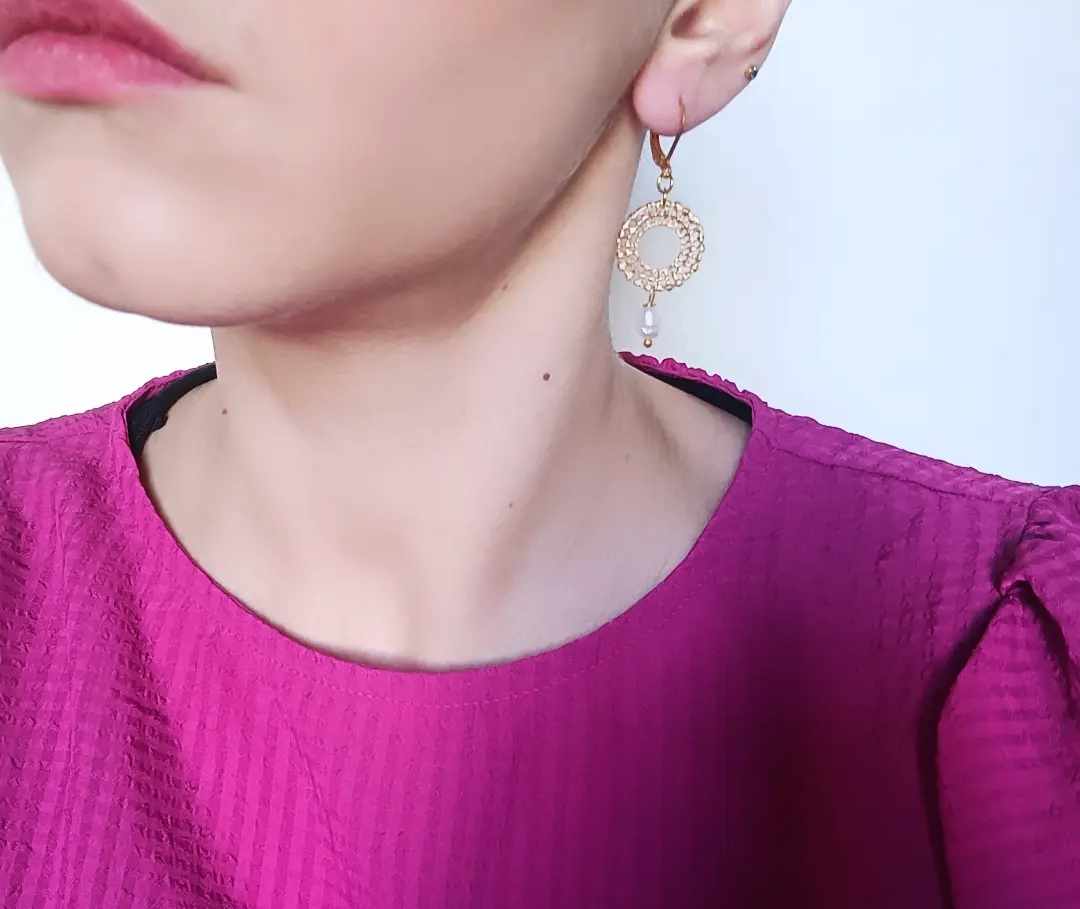 Boucles d'oreilles en acier inoxydable - Nejma