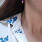 Boucles d'oreilles en acier inoxydable - Terrazzo purple