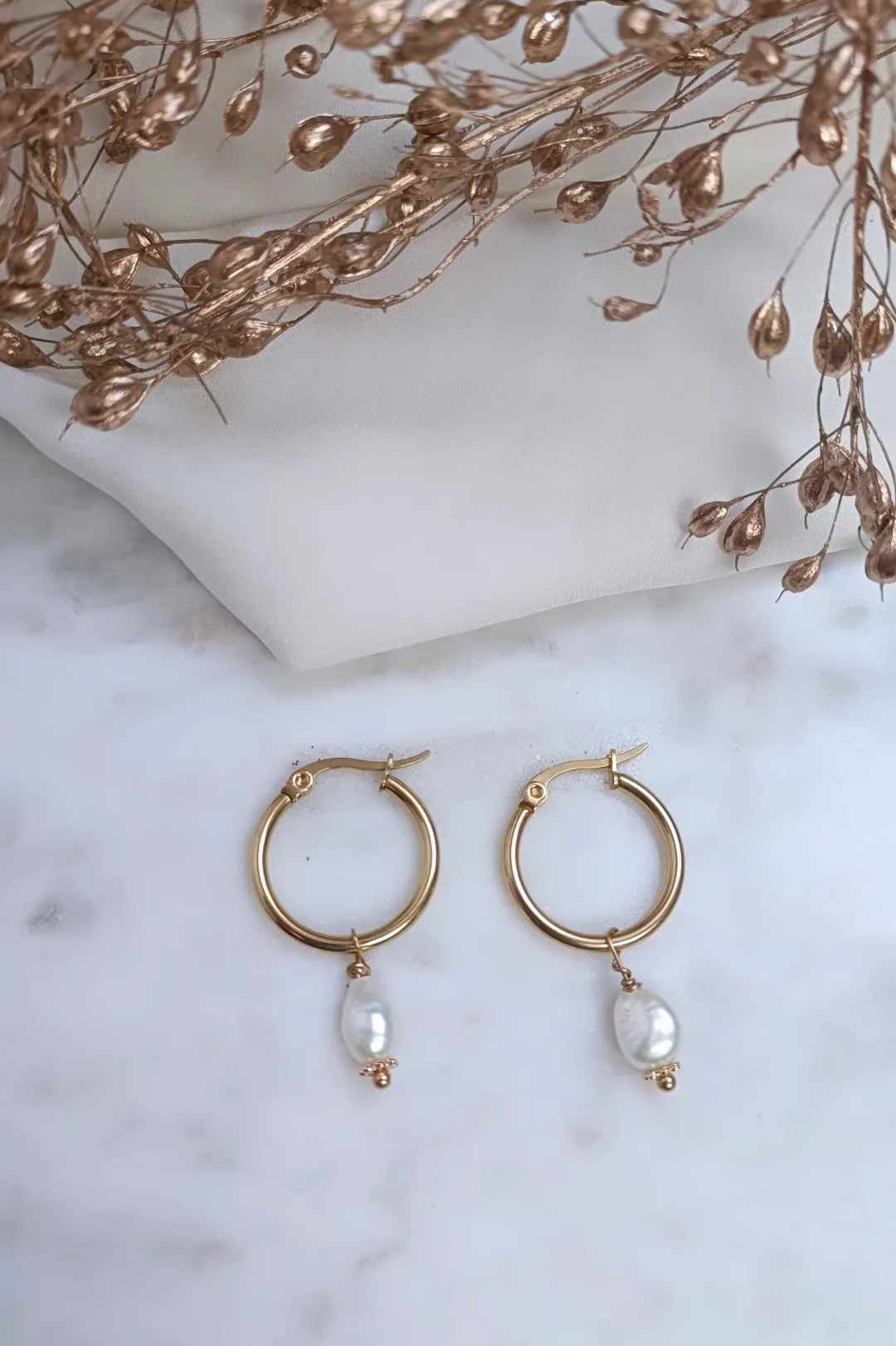 Boucles d'oreilles en acier inoxydable - Pipa