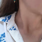 Boucles d'oreilles en acier inoxydable - Terrazzo Verde