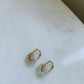 Boucles d'oreilles en acier inoxydable et résine - Janis