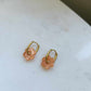 Boucles d'oreilles en acier inoxydable et résine - Janis