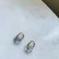 Boucles d'oreilles en acier inoxydable et résine - Janis