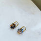 Boucles d'oreilles en acier inoxydable et résine - Janis