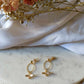 Boucles d'oreilles en laiton doré à l'or fin - Pénélope