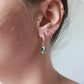 Boucles d'oreilles en acier inoxydable et rubis zoisiste - Bridget