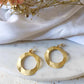 Boucles d'oreilles en acier inoxydable et laiton doré à l'or fin -  Léita