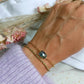 Bracelet en acier inoxydable - Dorie topaze