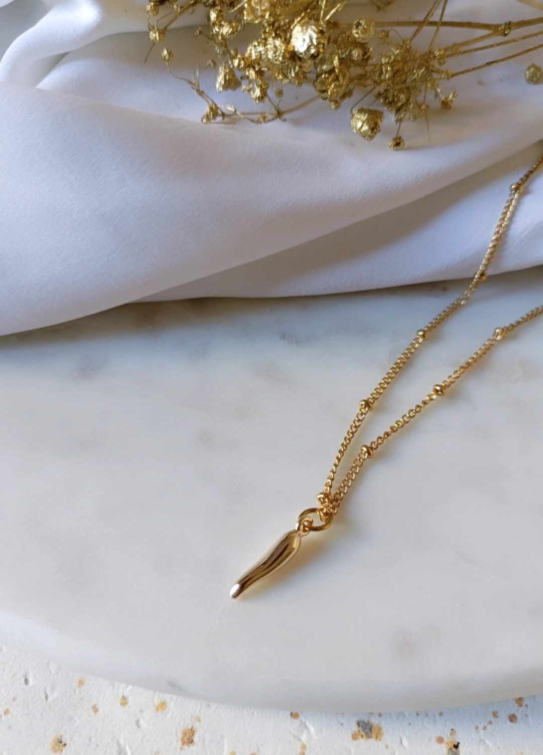 Collier en acier inoxydable - Piment
