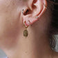 Boucles d'oreilles en acier inoxydable et labradorite - Sidonie