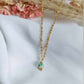 Collier en acier inoxydable - Amandine vert