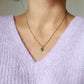 Collier en acier inoxydable - Doria rubis zoisiste