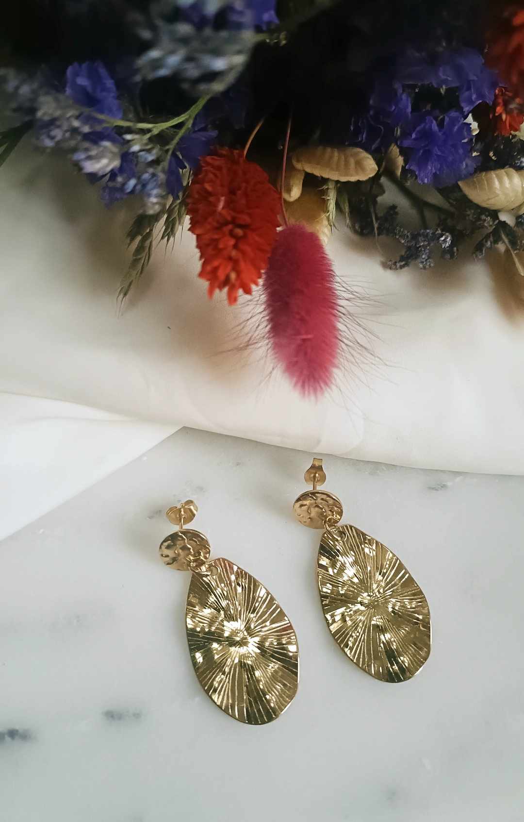 Boucles d'oreilles en acier inoxydable - Léonie