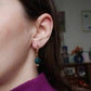 Boucles d'oreilles en acier inoxydable  - Sidonie agate