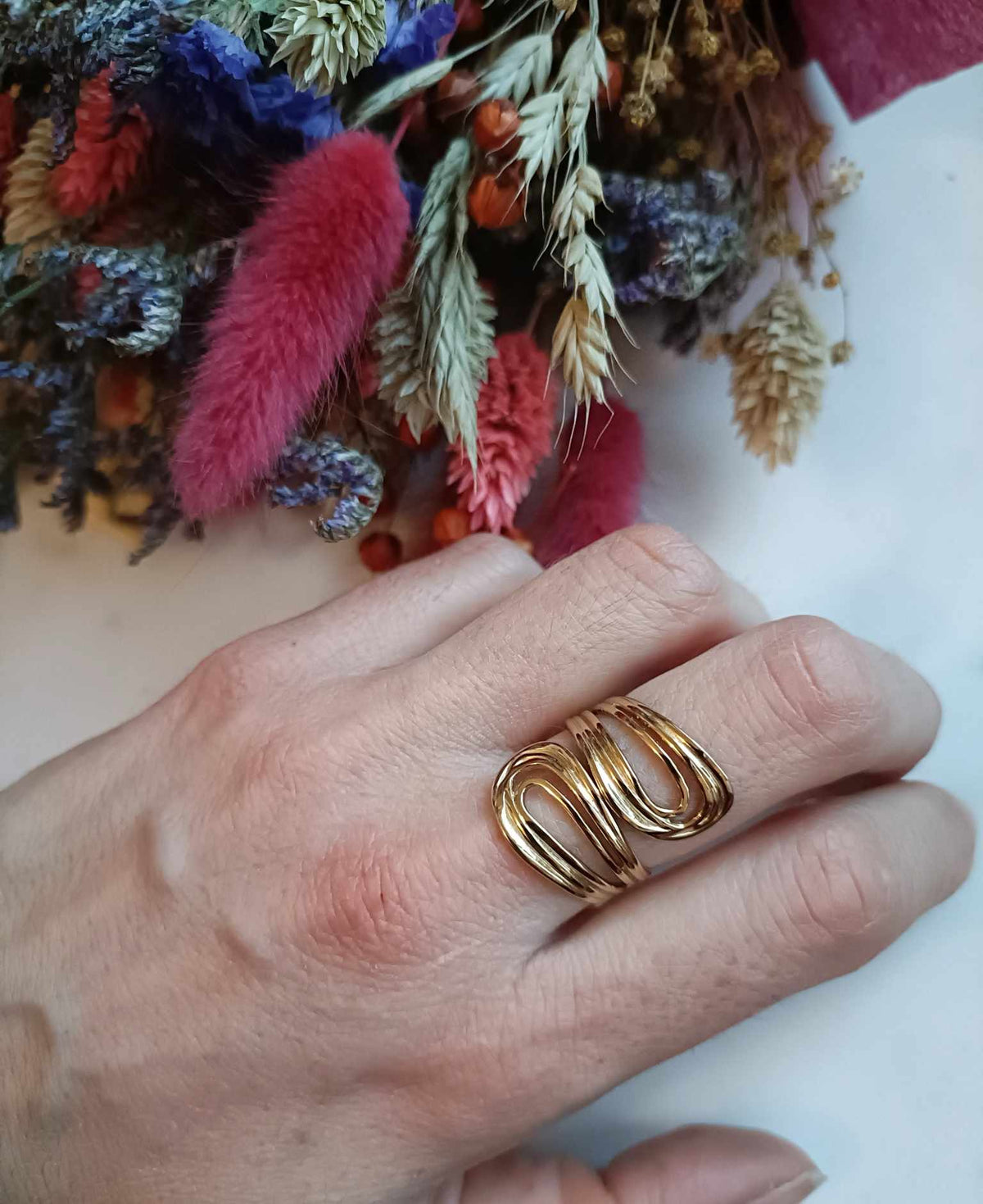 Bague en acier inoxydable - Eléo