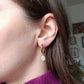 Boucles d'oreilles en acier inoxydable  - Sidonie Moon stone