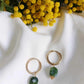 Boucles d'oreilles en acier inoxydable  - Sidonie Jade
