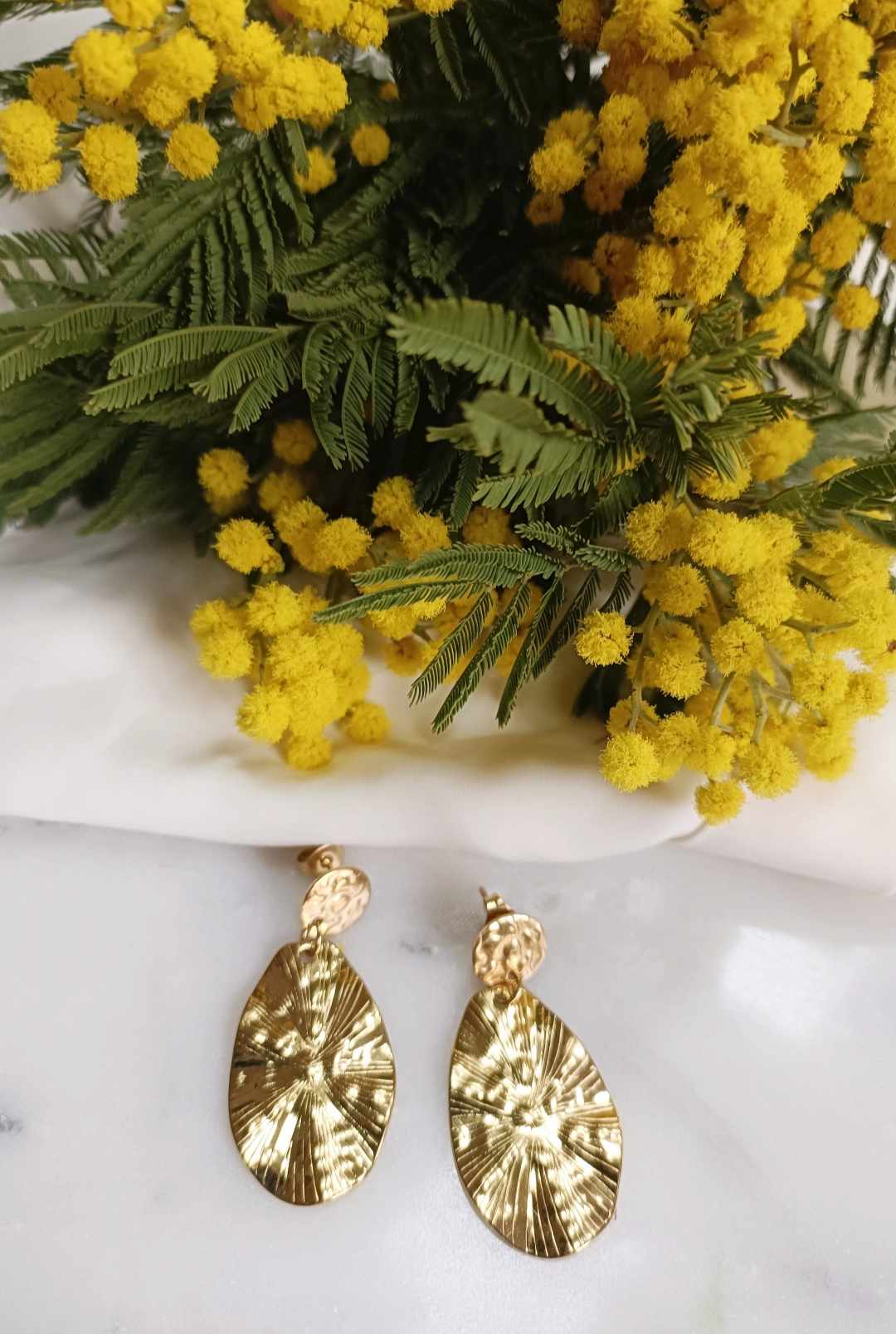 Boucles d'oreilles en acier inoxydable - Léonie