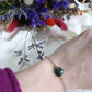 Bracelet en acier inoxydable - Dorie agate verte