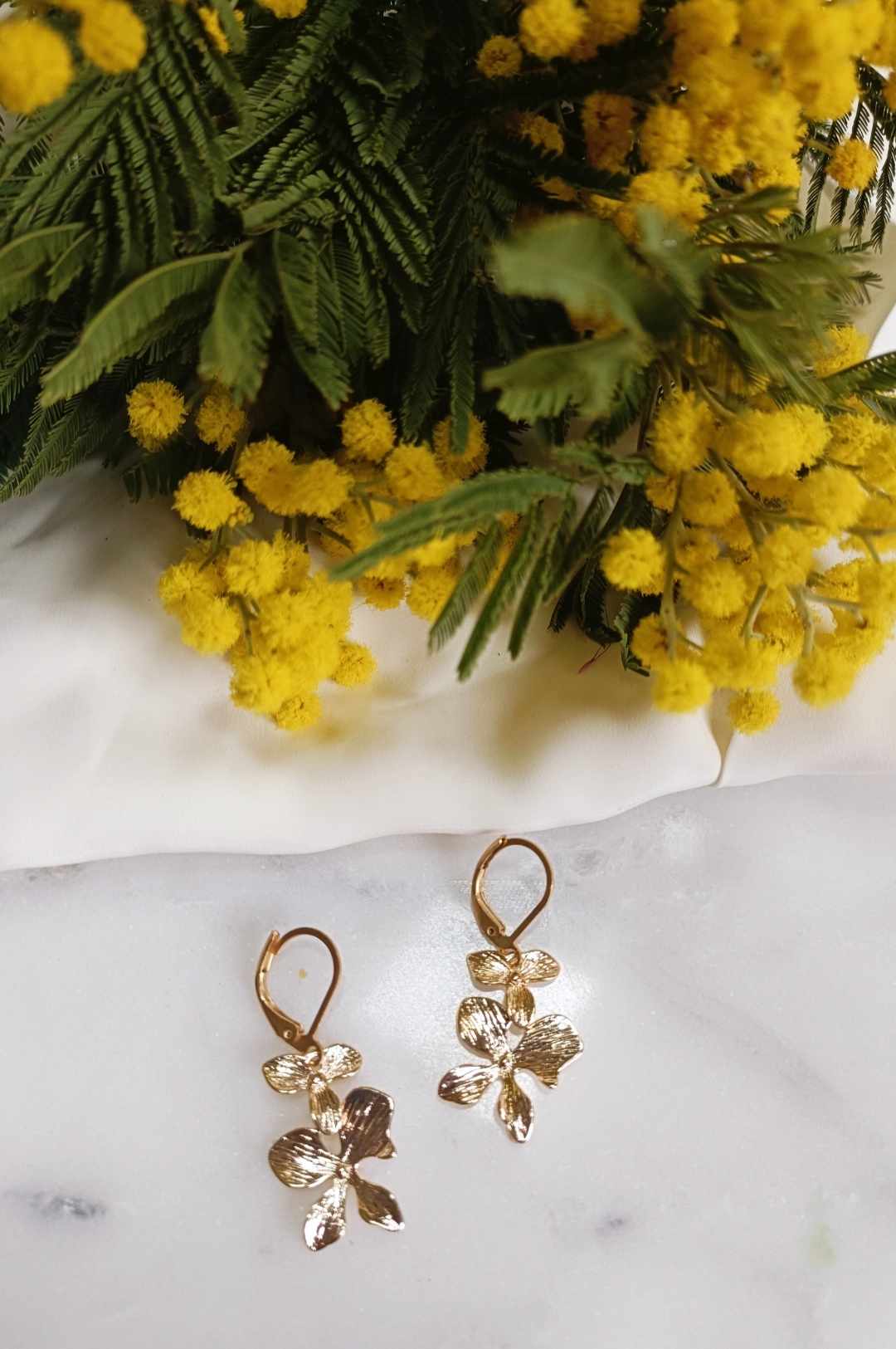 Boucles d'oreilles en acier inoxydable - Clémence
