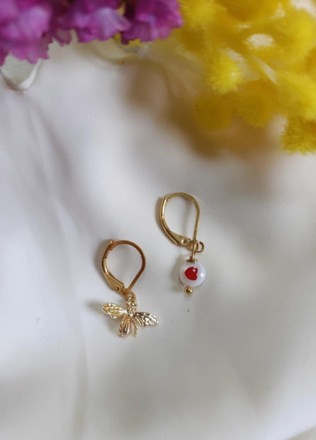 Boucles d'oreilles en acier inoxydable - Miniardises à composer à l'unité ou par 2