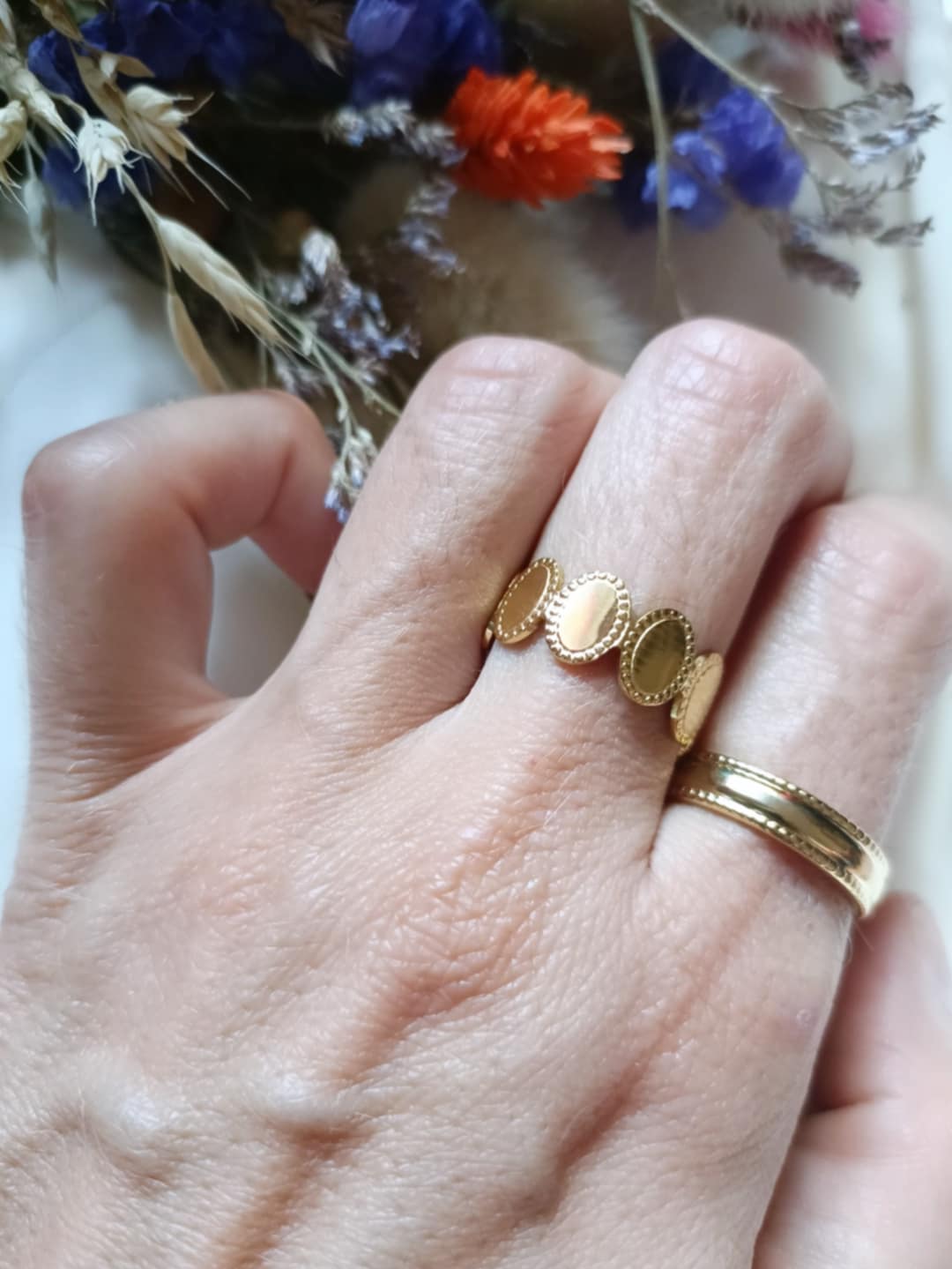 Bague en acier inoxydable - Nolie