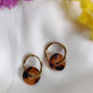 Boucles d'oreilles en acier inoxydable et résine - Roundy