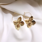 Boucles d'oreilles en acier et laiton - Lucky