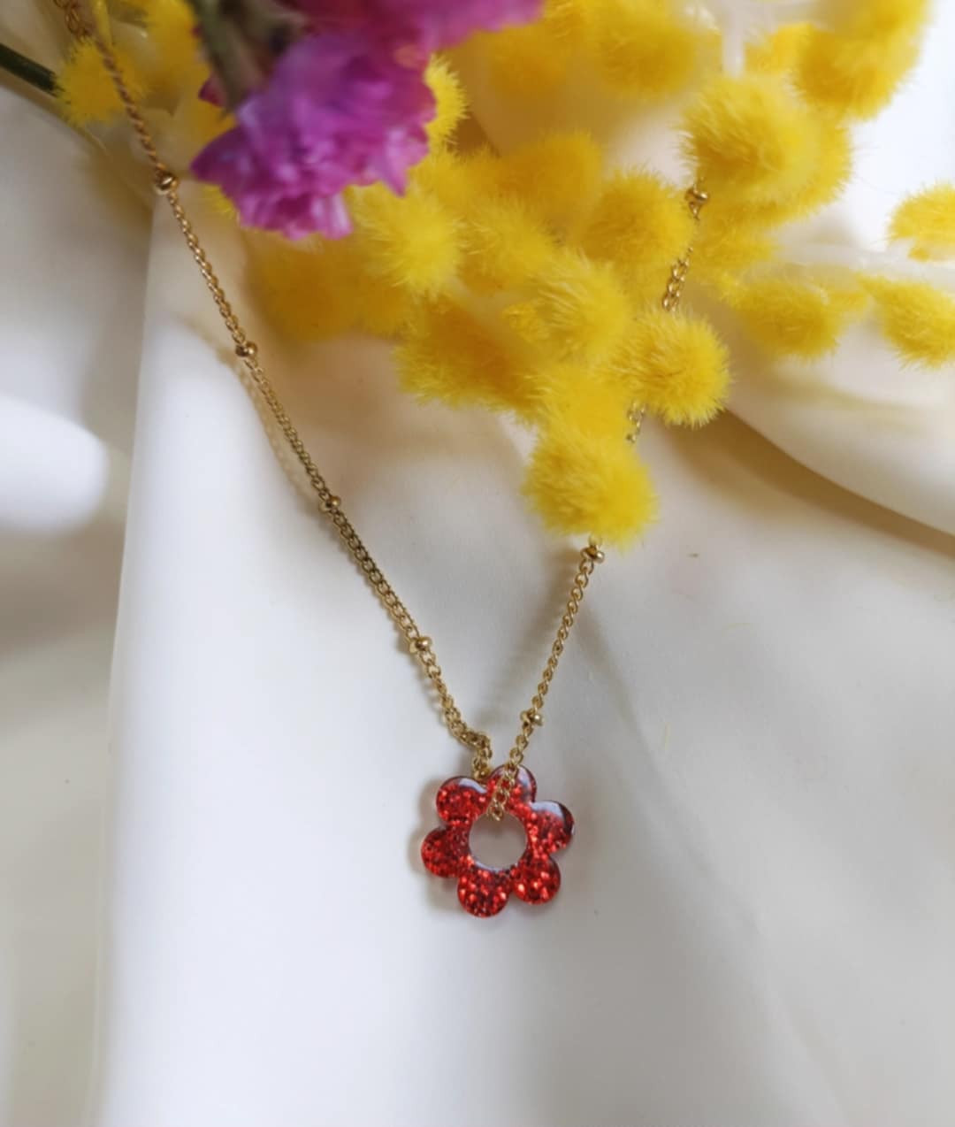 Collier en acier inoxydable - Janis glitter