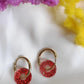 Boucles d'oreilles en acier inoxydable et résine - Roundy