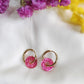 Boucles d'oreilles en acier inoxydable et résine - Roundy