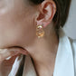 Boucles d'oreilles en acier inoxydable - Ania