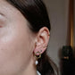 Boucles d'oreilles en acier inoxydable et perle d'eau douce - Léana