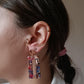 Boucles d'oreilles en acier inoxydable et résine - Colette