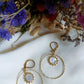 Boucles en acier inoxydable et nacre - Carie