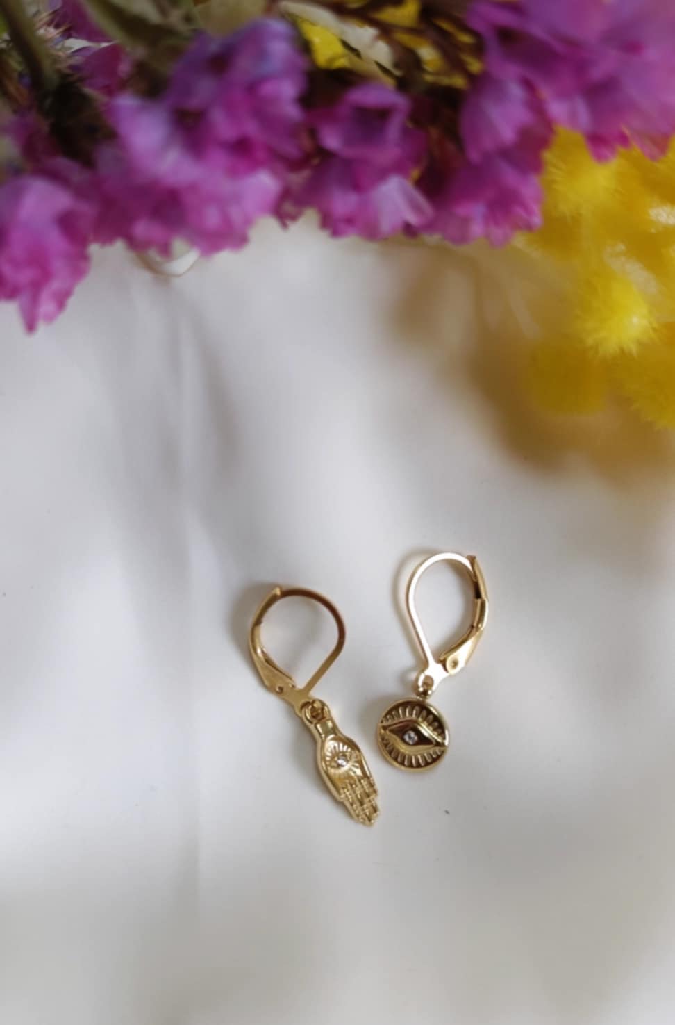 Boucles d'oreilles en acier inoxydable - Miniardises à composer à l'unité ou par 2
