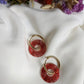Boucles d'oreilles en acier inoxydable et résine - Ninette
