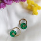 Boucles d'oreilles en acier inoxydable et résine - Roundy