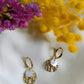 Boucles en acier inoxydable et nacre - Tokyo