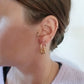 Boucles d'oreilles en acier inoxydable - Anémone