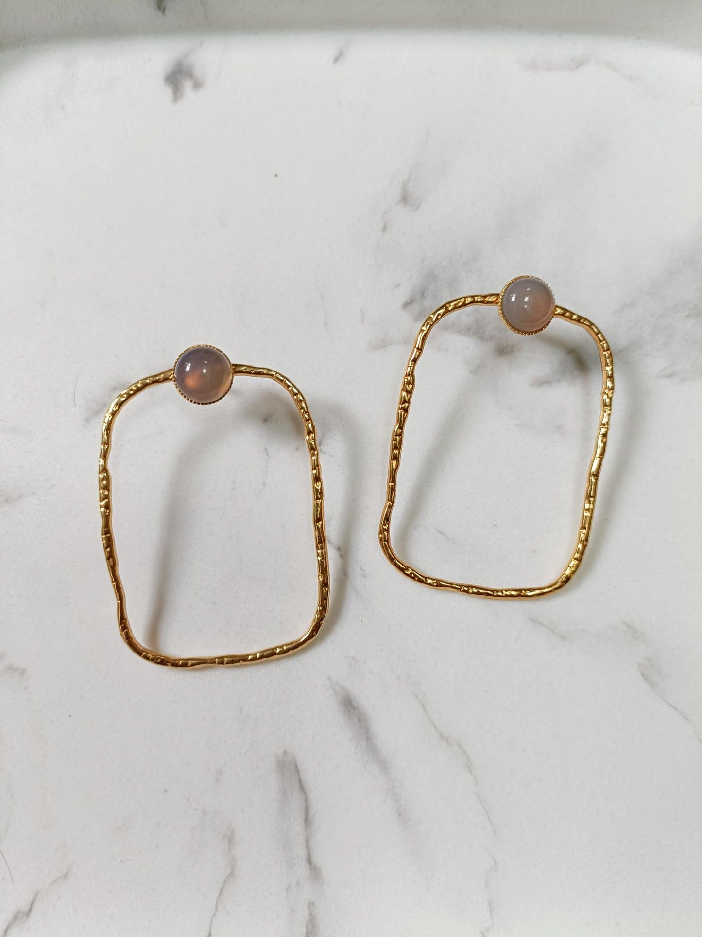 Boucles d'oreilles acier inoxydable Elie