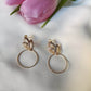 Boucles d'oreilles en laiton doré à l'or fin - Tina