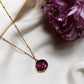 Collier en acier inoxydable - Irma purple